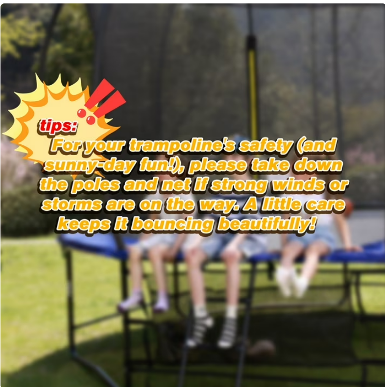 Mersco 12ft Pumpkin Trampoline for Kids and Adults, Outdoor Trampoline with Basketball Hoop Enclosure Net Storage Bag,Jumping Trampoline SPACE for Boys and Girls Birthday and Festival Gift,Blue