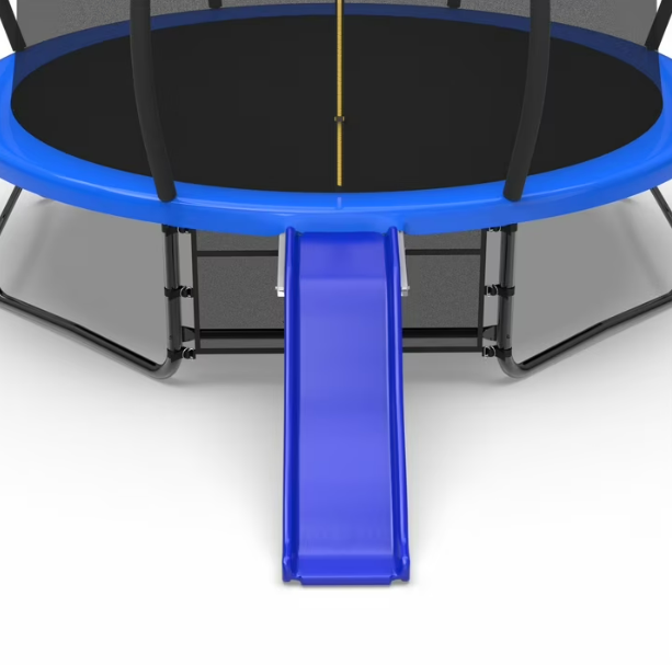 Mersco Trampoline Slide Universal Plastic Trampolines Slide for 8-16FT Trampoline,53.5'' * 15.7'' Outdoor Slide for Trampoline with Bottom bracket,Safe Trampoline Ladder Accessories for Kids 3+,Blue