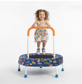 Mersco 28" Trampoline for Kids Springless Trampoline with Handle,Birthday and Festival Gifts ,Indoor and Outdoor,Bule