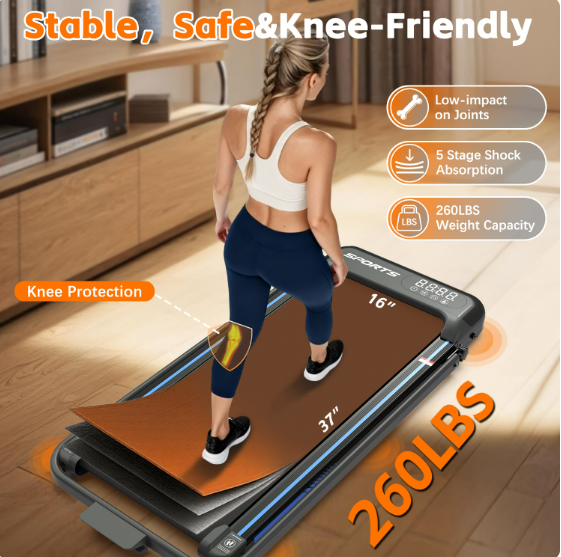 Cirui 3 in 1 Walking Pad Under Desk Treadmill with Incline,2.5 HP Portable Walking with Pad Handle Bar,260 Lbs Foldable Treadmills with Remote Control & LED Display for Office Home Use,Black