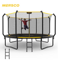 Mersco 14FT Kids Trampoline, ASTM Certified Heavy Duty Outdoor Trampoline with Safety Enclosure Net and Upgraded Ladder for Backyard Family Fun, Jumping Trampoline SUPER