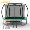 Mersco 10FT/12FT/14FT/15FT/16FT Kids Trampoline, ASTM Certified Heavy Duty Outdoor Trampoline with Safety Enclosure Net and Ladder for Backyard Family Fun, Pumpkin Trampoline SPACE