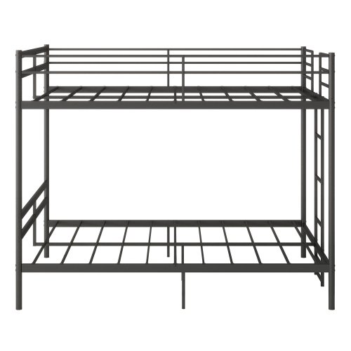 Netrum Full over Full Bunk Bed for Teens Adults,Heavy Duty Metal Bunk Beds Frame, with Ladder & Storage,Full Bunk Bed with Safe Guardrail, No Box Spring Needed
