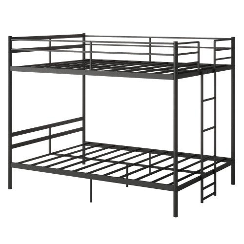 Netrum Full over Full Bunk Bed for Teens Adults,Heavy Duty Metal Bunk Beds Frame, with Ladder & Storage,Full Bunk Bed with Safe Guardrail, No Box Spring Needed