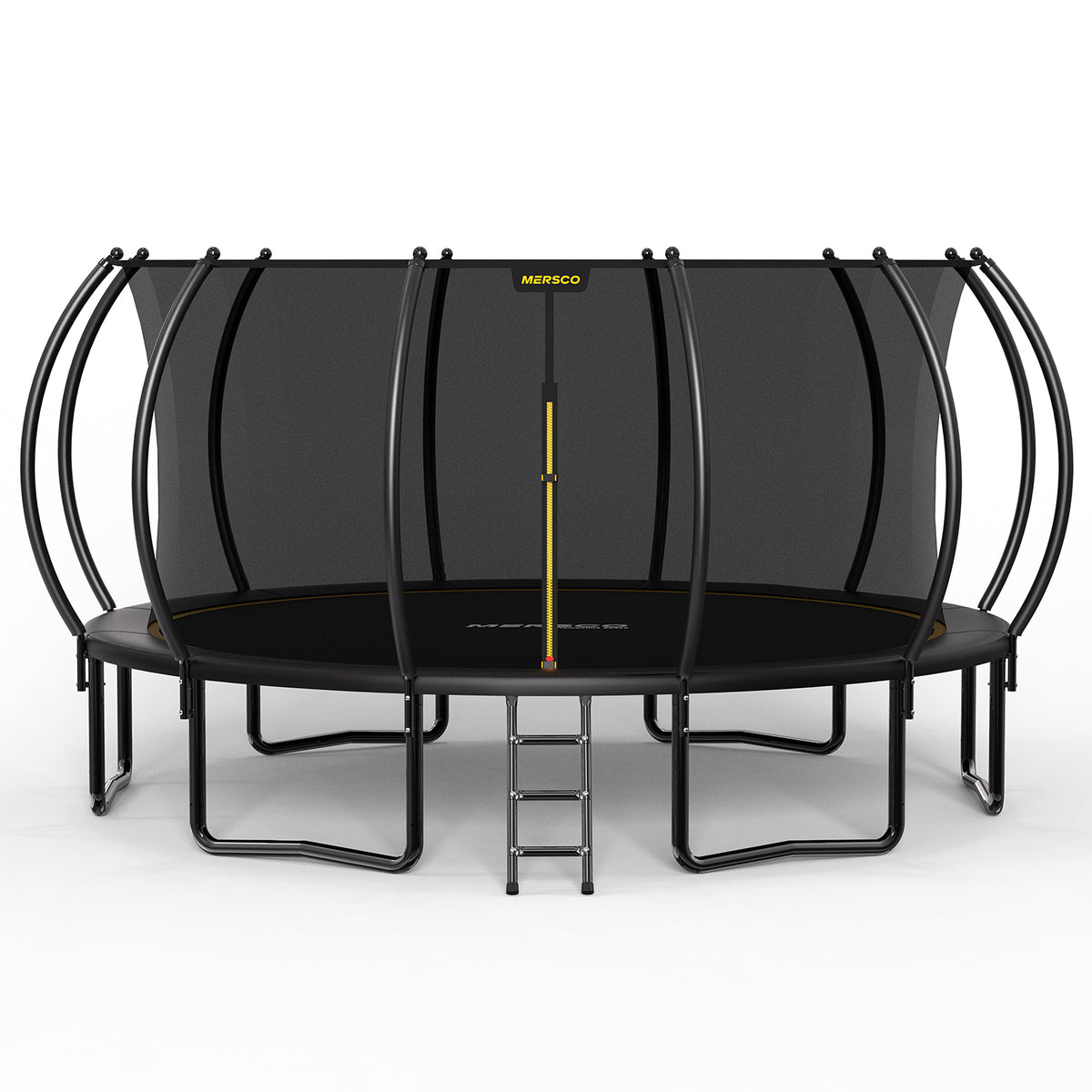 Kdymod Trampoline for Kids and Adults, 15 FT Backyard Recreational Trampoline with Enclosure Net and Ladder, Heavy Duty Rust-Resistant Steel Frame, No Gap Design, Gift for Kids Adults