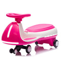 Cirui 12V Kids Electric Wiggle Car, 2-in-1 Swing Ride on Toy for Toddlers Aged 3-8,5MPH Max Speed,Triangular Stability Frame, Flashing Wheels,Bluetooth Music,Red