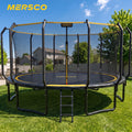 Mersco 16FT Kids Trampoline, Heavy Duty Outdoor Trampoline with Safety Enclosure Net and Upgraded Ladder for Backyard Family Fun, Jumping Trampoline SUPER