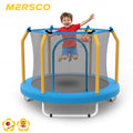 Mersco 55inch Kids Trampoline for Toddlers, Indoor and Outdor Toddler Trampoline with Safety Net, Mini Small Children Trampolines with Basketball Hoop,Baby Toys Gifts for Boys Girls, Birthday, Blue