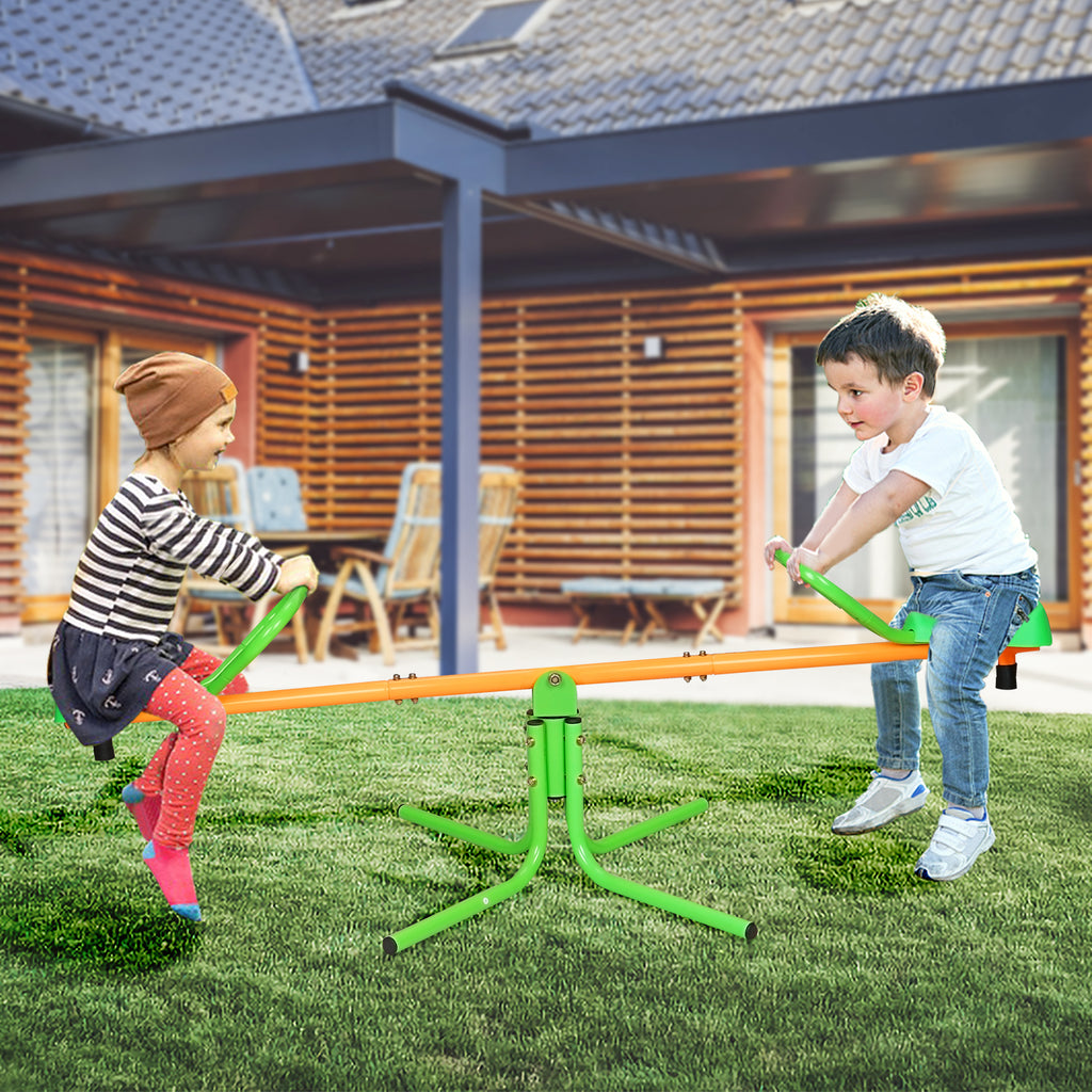 Mersco Kids 360 Degree Spin Seesaw Teeter Totter,Rotation Teeter Totter Outdoor Indoor Playground Equipment Swivel Teeter Totter for Boys,Girls,Children's birthday gifts
