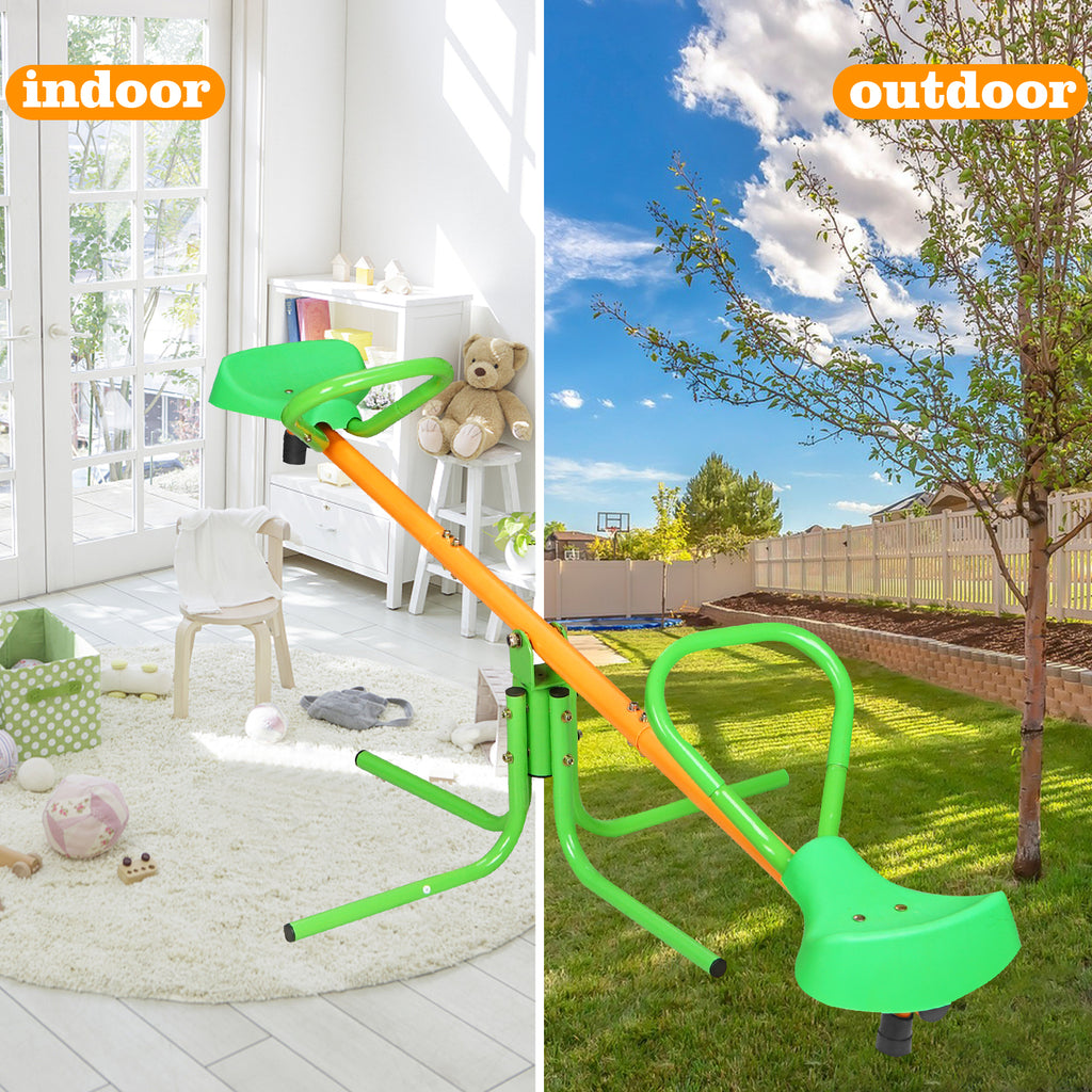 Mersco Kids 360 Degree Spin Seesaw Teeter Totter,Rotation Teeter Totter Outdoor Indoor Playground Equipment Swivel Teeter Totter for Boys,Girls,Children's birthday gifts
