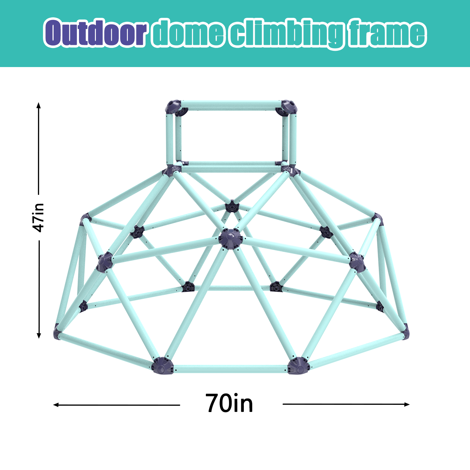 Mersco 6FT Kids Climbing Dome,Outdoor and Indoor Climbing Set,Sturdy Playground Climber Climbing Structures Set for Boys and Girls Birthday,Children's Day gifts