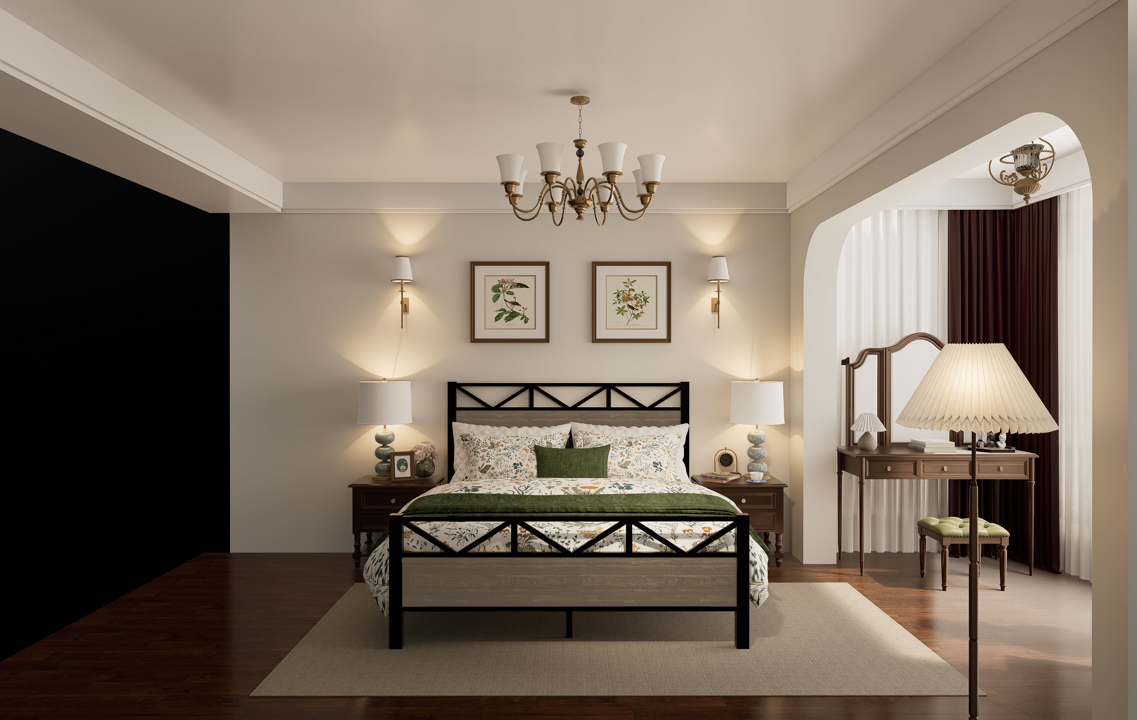 Uiowio Full Size Metal Bed Frame with Headboard and Footboard, No Box Spring Needed, Noise-Free & Sturdy, Easy Assembly