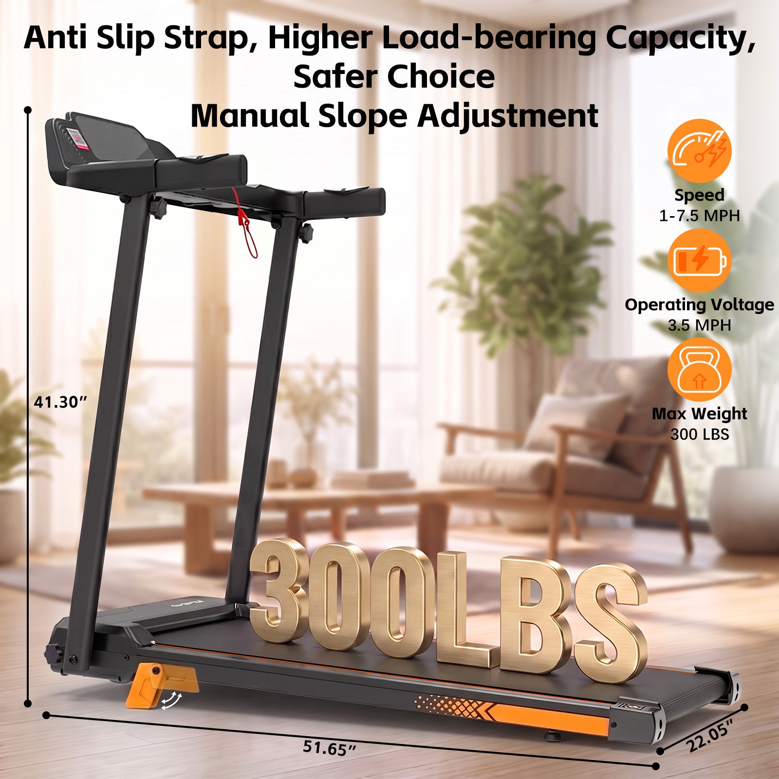 Cirui Walking Pad Treadmills with Handle , 4-in-1 Portable 14% Incline Under Desk Treadmill with APP, 300 LBS Capacity Folding Treadmill with 3.5 HP Quiet Brushless for Home and Office，Black