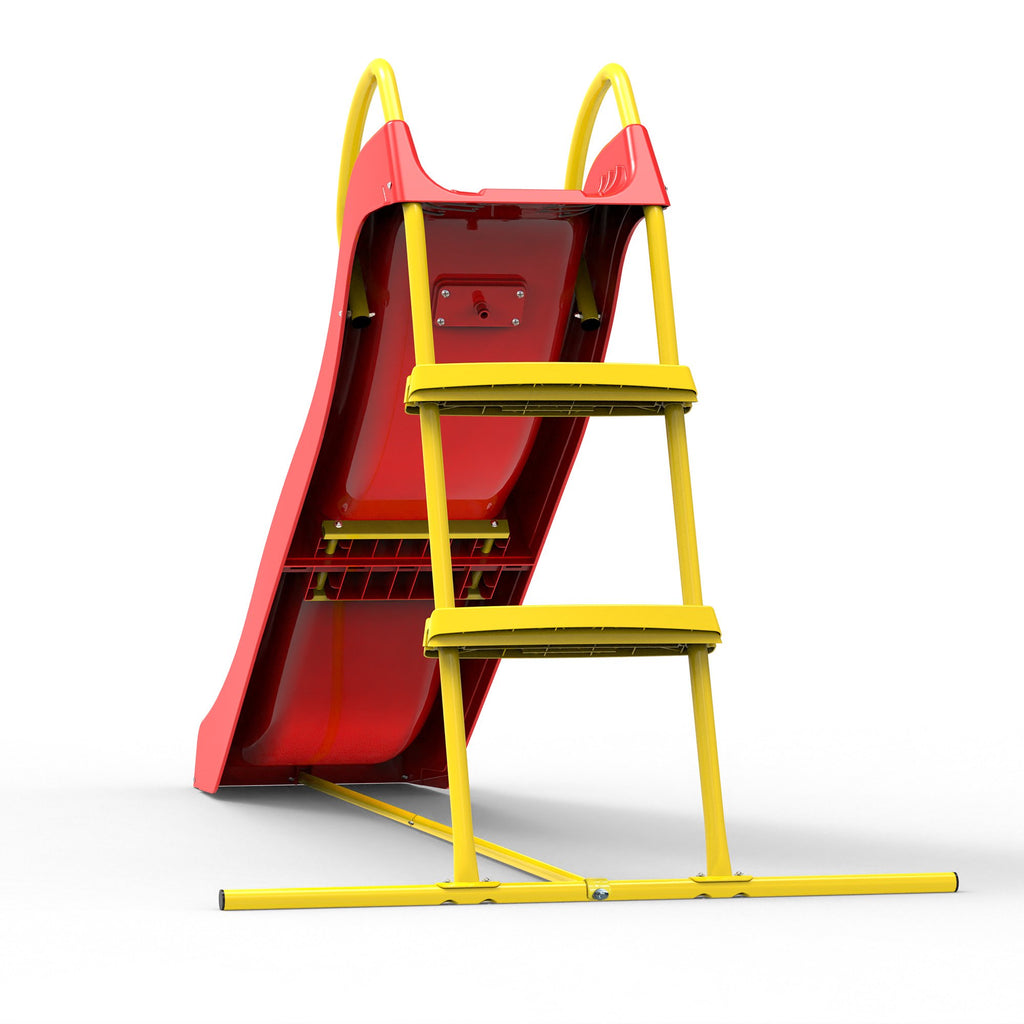 Kdymod 5.7FT Kid Outdoor Slide,Water Slide for Backyard with Ladder,Playground Freestanding Slide for Chlidren Birthday Gifts,Red
