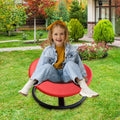 Cirui Sensory Spinning Chair, 360° Swivel Seat for Kids, Balance Training with Non-Slip Metal Base, Red