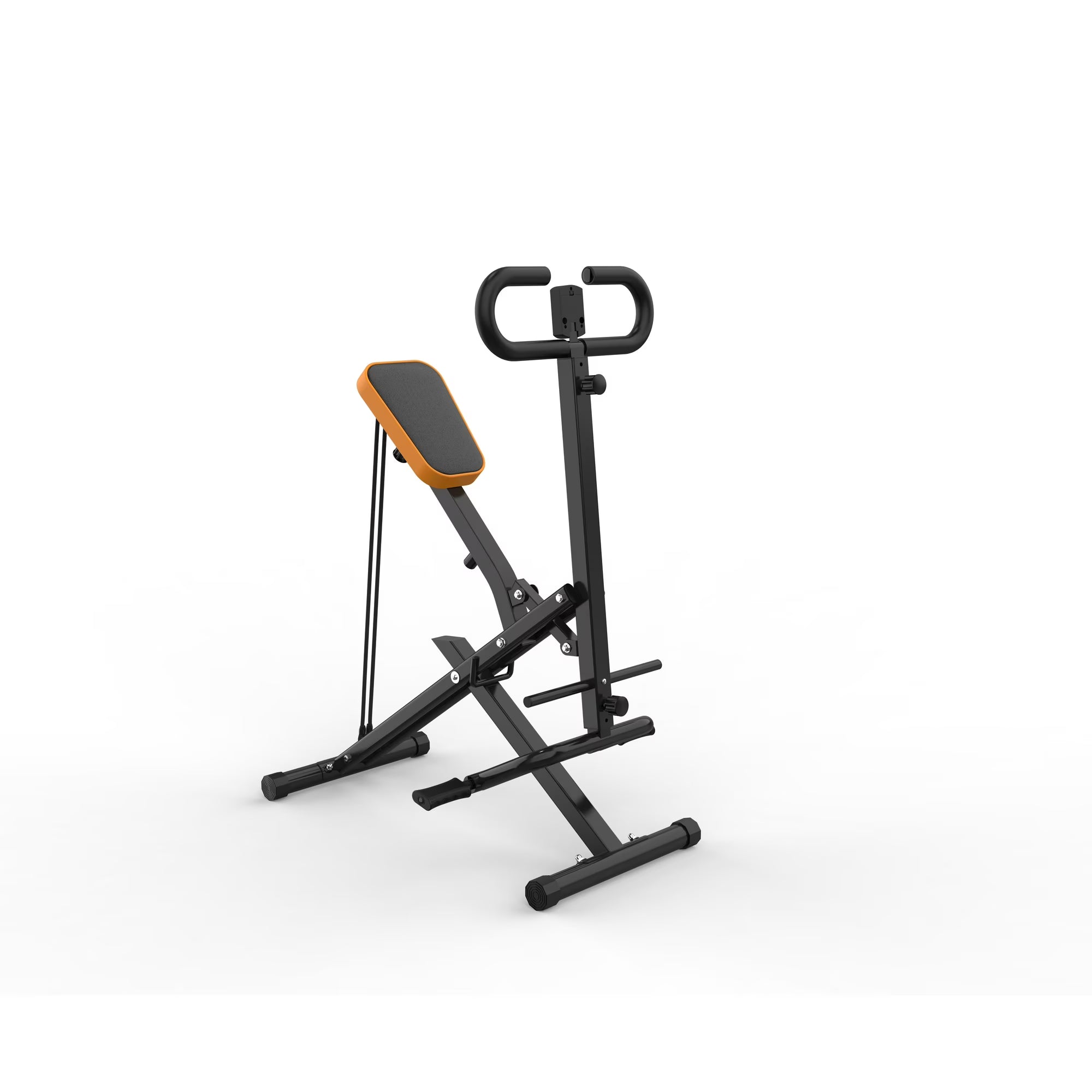 Kdymod Generic Foldable Squat Machine with Resistance Bands, Glutes and Thigh for Home Gym, Hip Thrust Leg Press for Home Gym Fitness ,250 lbs,Black