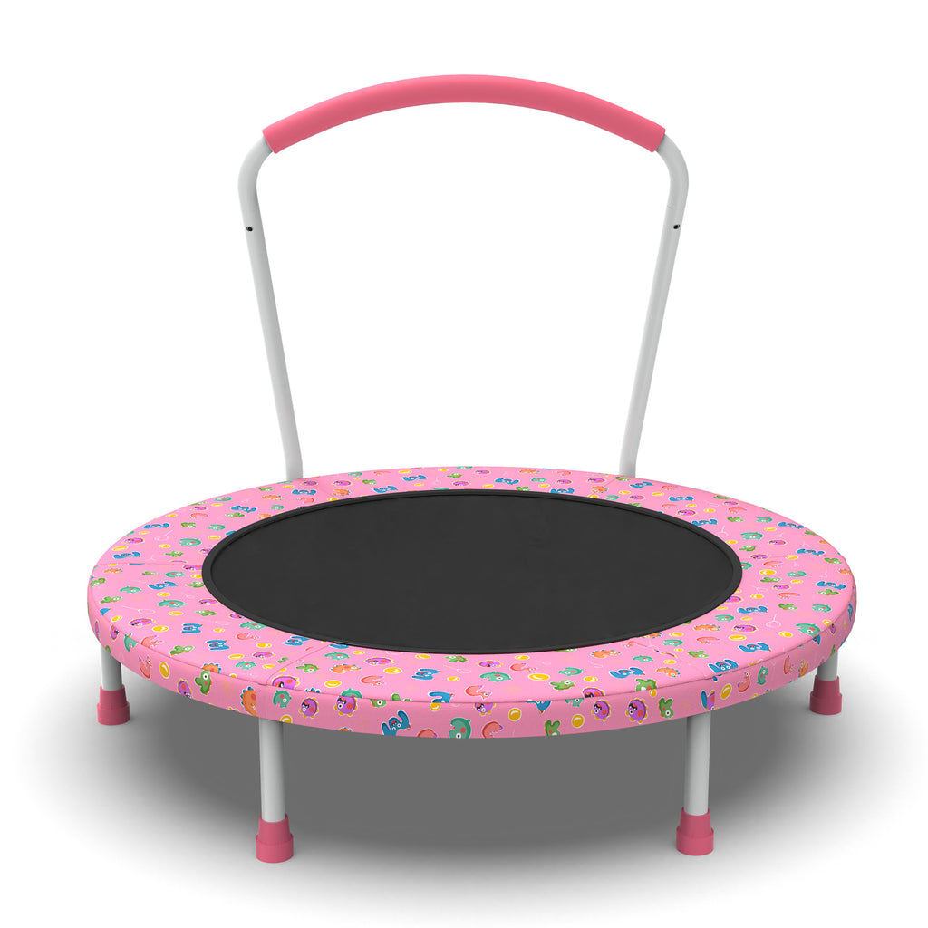 Mersco 36" Trampoline for Kids Indoor Trampoline with Handle for 2+ Years Kids