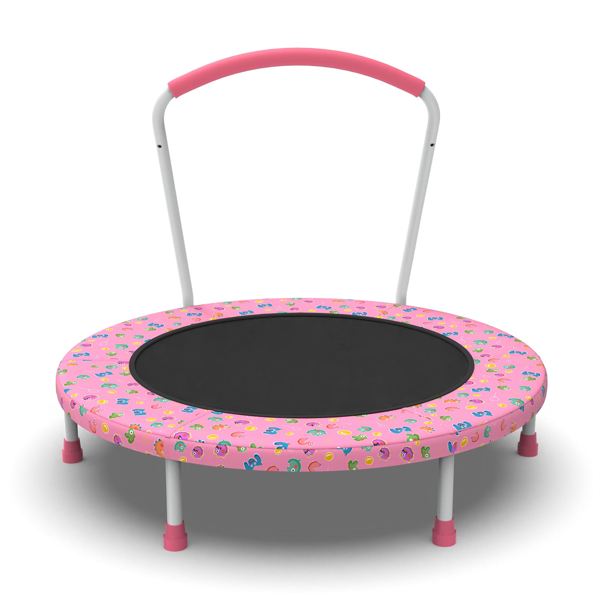 Mersco 36" Trampoline for Kids Indoor Trampoline with Handle for 2+ Years Kids