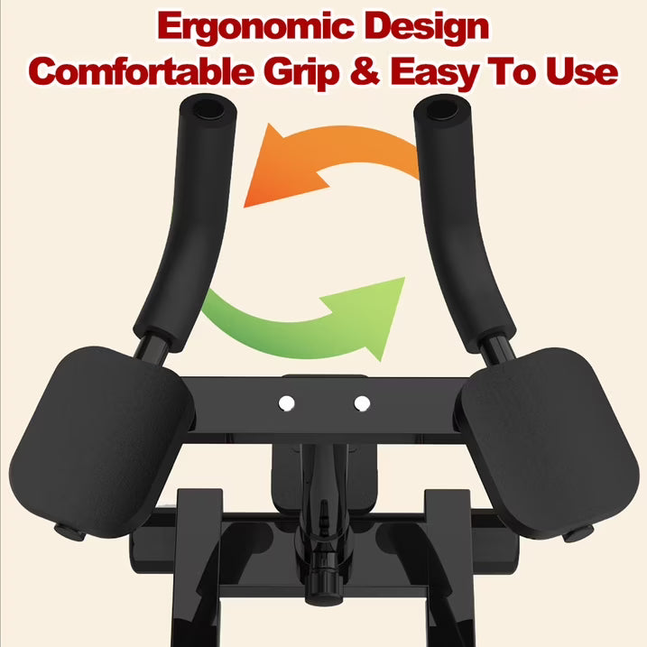 Kdymod 3-in-1 Spine Twist Stretcher & Stair Stepper & Waist Trainer, Adjustable Back Stretcher Machine for Lower Back Exercise, Core Activation & Full-Body Home Workout, Black