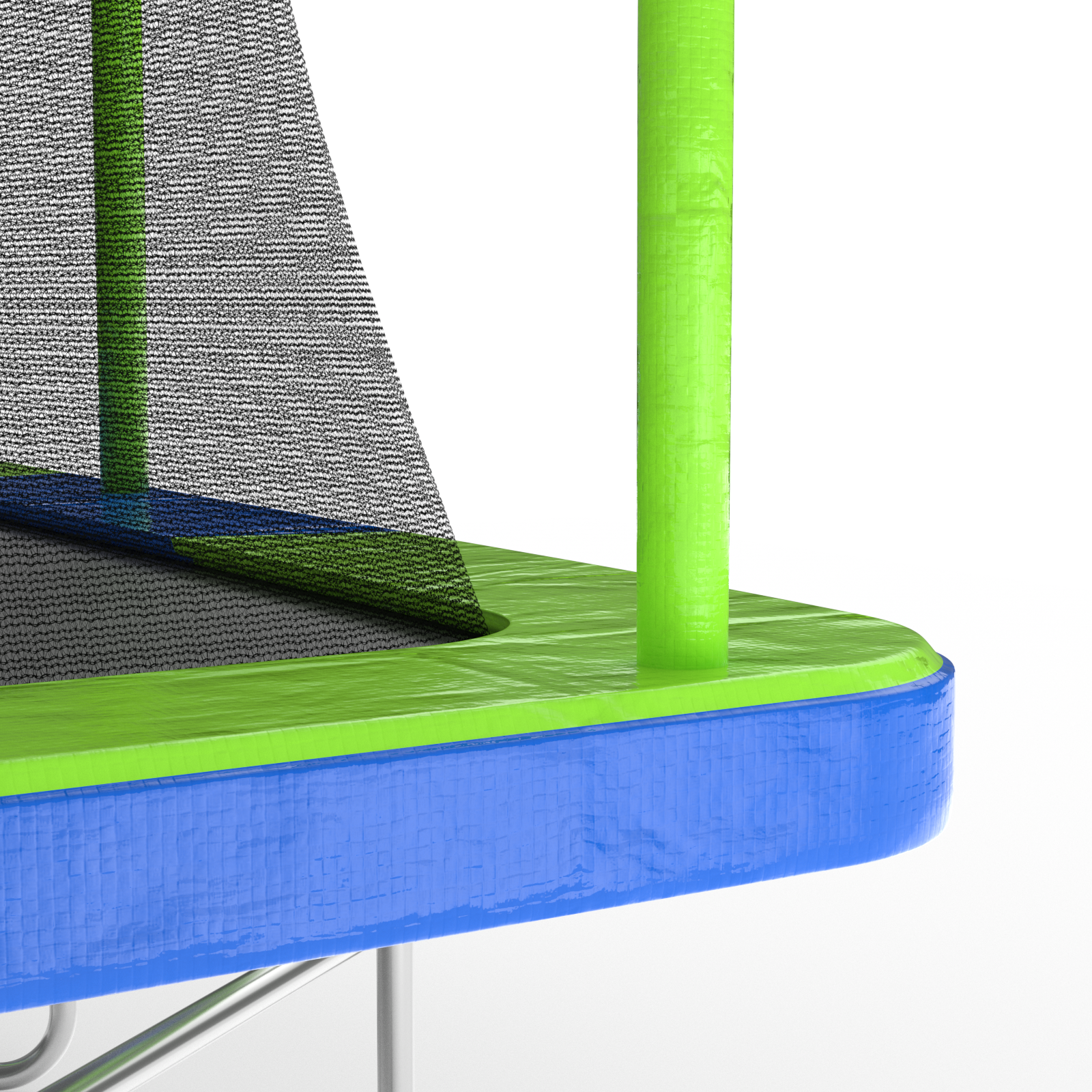 Mersco 10x17ft Large Rectangle Trampoline with Enclosure Net,Outdoor JumpingTrampoline with ladder for Kids and Adults,Birthday Party Gifts for Boys and Girls,Green and Blue