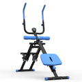 Kdymod 2 In 1 Stair Stepper & Ab Workout Machine,Multifunction Full Body Exercise Equipment,Stair Stepper Exercise Ab Machine for Home Gym,Blue