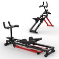 Kdymod 3-in-1 Spine Twist Stretcher & Stair Stepper & Waist Trainer, Adjustable Back Stretcher Machine for Lower Back Exercise, Core Activation & Full-Body Home Workout, Black