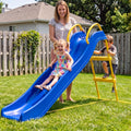 Kdymod 5.7FT Kid Outdoor Slide,Water Slide for Backyard with Ladder,Playground Freestanding Slide for Chlidren Birthday Gifts,Blue