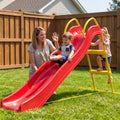 Kdymod 5.7FT Kid Outdoor Slide,Water Slide for Backyard with Ladder,Playground Freestanding Slide for Chlidren Birthday Gifts,Red