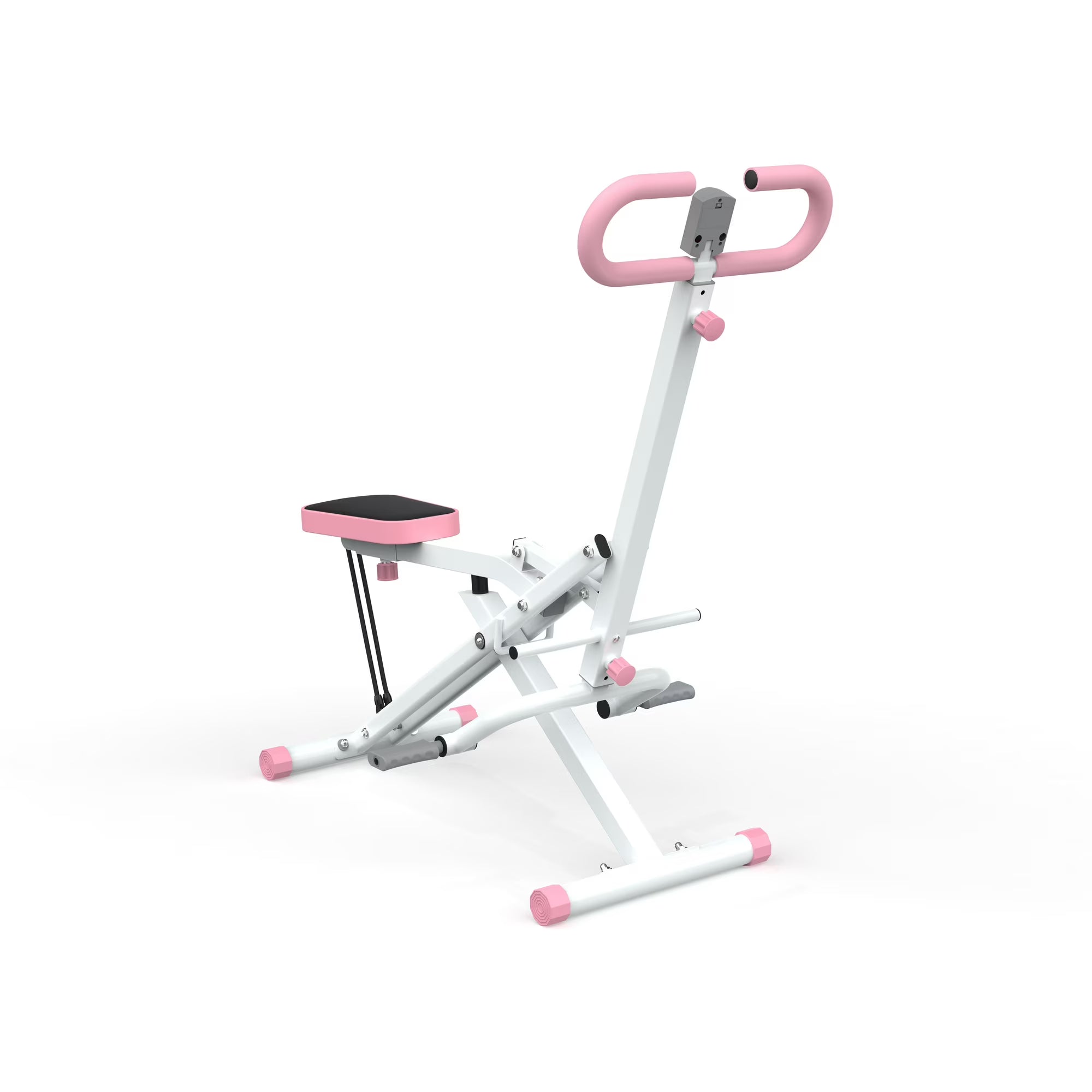 Kdymod Generic Foldable Squat Machine with Resistance Bands, Glutes and Thigh for Home Gym, Hip Thrust Leg Press for Home Gym Fitness ,250 lbs,Pink
