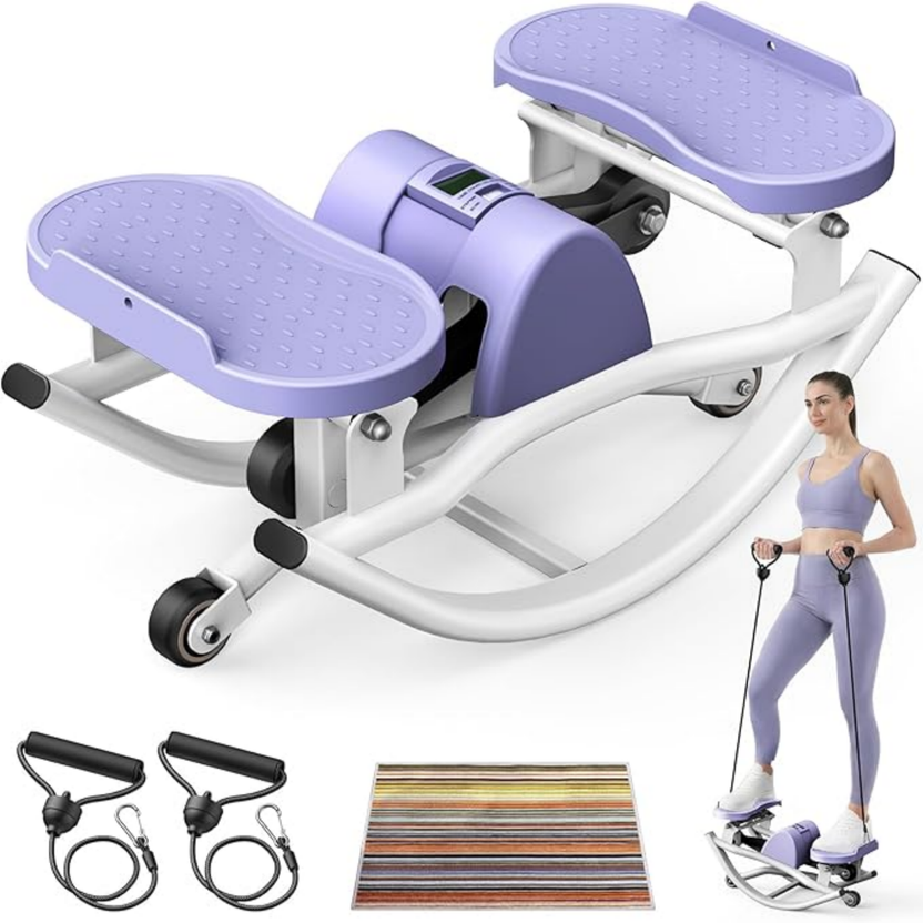 Seated Rocking Exercise Machine Kdymod Lateral Rocking Fitness Stepper, Low Impact Portable Exercise S ...
