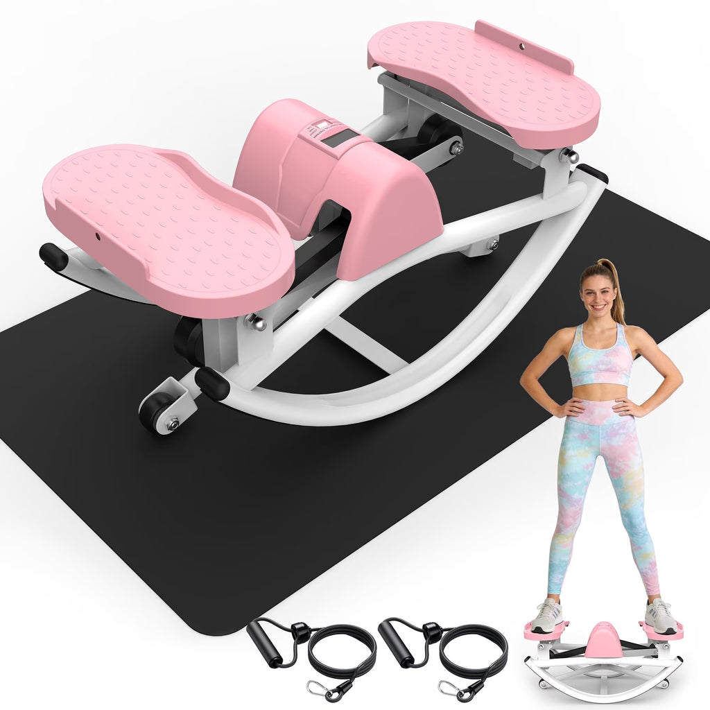 Merach Rocking Stepper Kdymod Lateral Stepper for Exercise-Rocking Stepper Machine with Resis ...