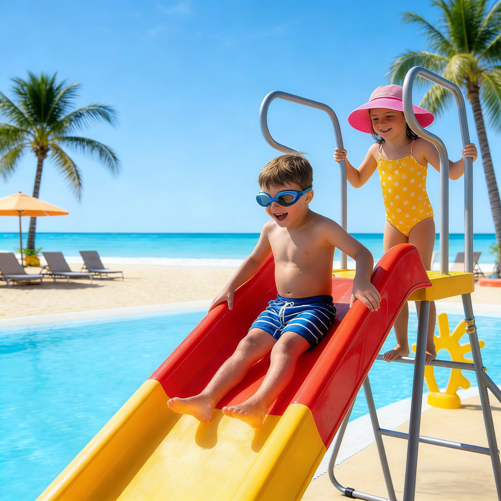 Kdymod 6.4FT Slide for Kids,Playground Equipment with Climbing Ladder, Water Slide for Kids Backyard,Gift for Boys, Girls,Ages 3-8