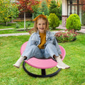 Cirui Sensory Spinning Chair, 360° Swivel Seat for Kids, Balance Training with Non-Slip Metal Base, Pink