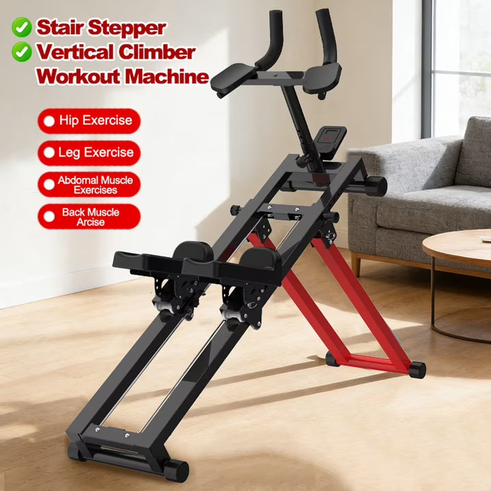 Kdymod 3-in-1 Spine Twist Stretcher & Stair Stepper & Waist Trainer, Adjustable Back Stretcher Machine for Lower Back Exercise, Core Activation & Full-Body Home Workout, Black