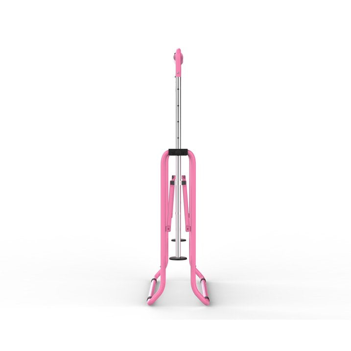 Kdymod Gymnastics Bar for Kid,Adjustable Height Kids Gymnastics Bar with Mat,Foldable Horizontal Junior Gymnastics Equipment Bar for Home Gym,Pink