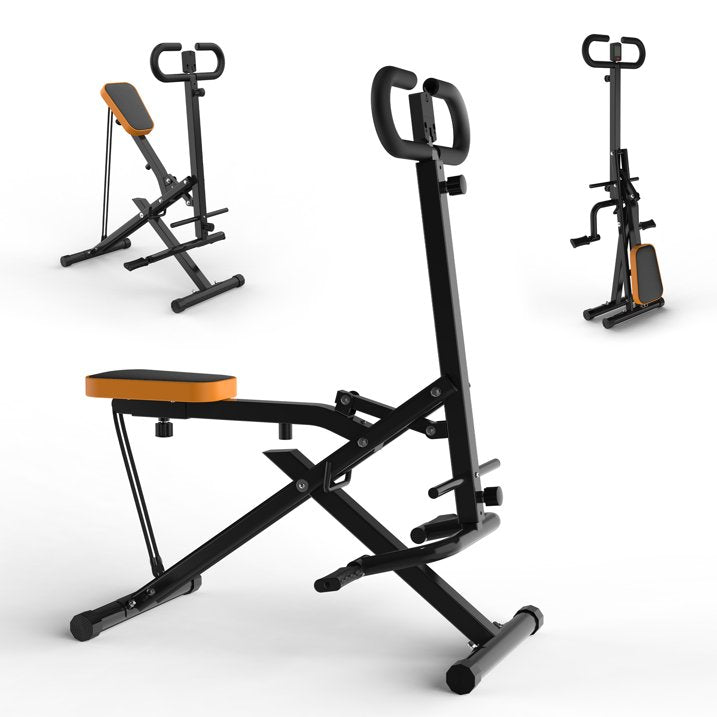 Kdymod Generic Foldable Squat Machine with Resistance Bands, Glutes and Thigh for Home Gym, Hip Thrust Leg Press for Home Gym Fitness ,250 lbs,Black