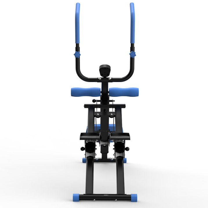 Kdymod 2 In 1 Stair Stepper & Ab Workout Machine,Multifunction Full Body Exercise Equipment,Stair Stepper Exercise Ab Machine for Home Gym,Blue