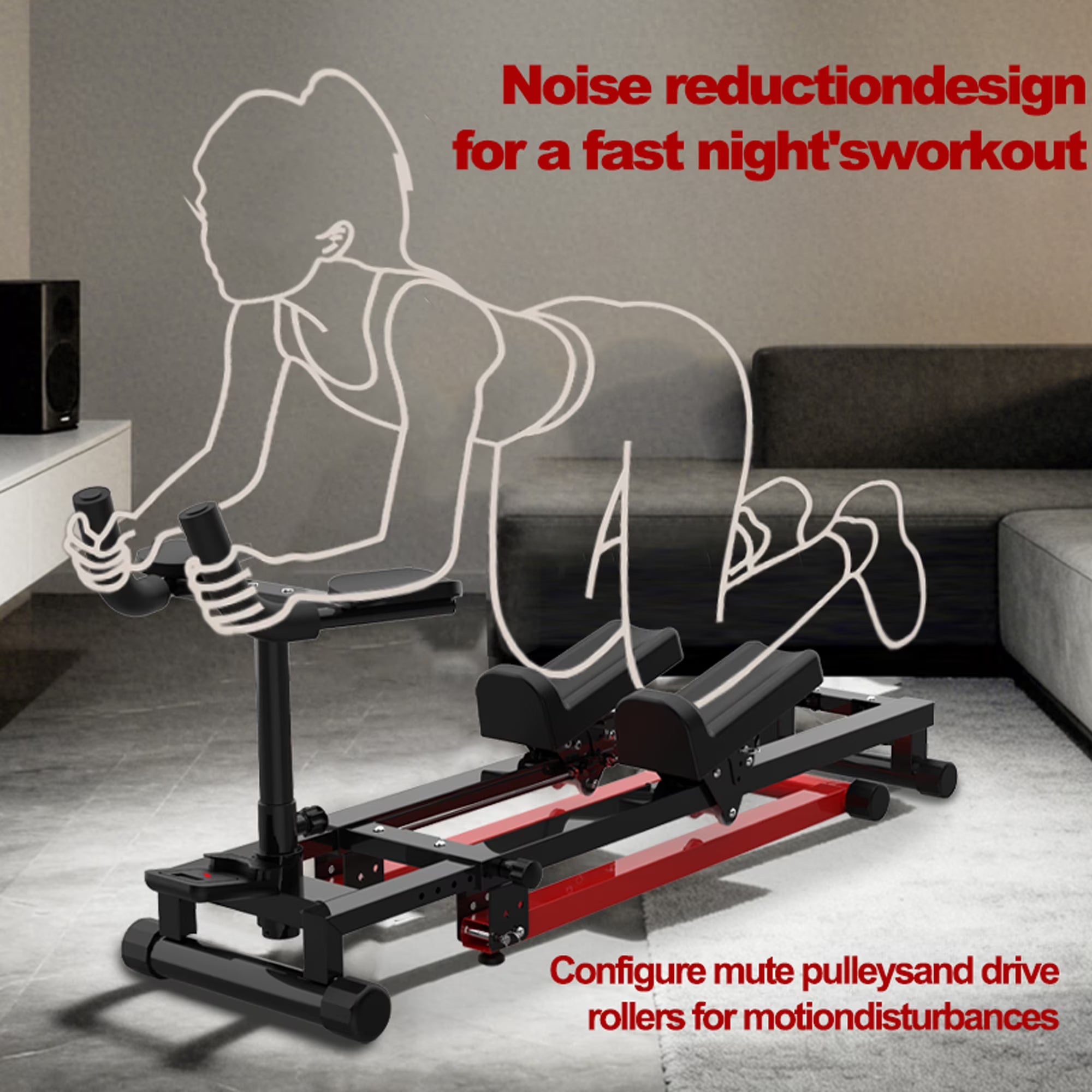 Kdymod 3-in-1 Spine Twist Stretcher & Stair Stepper & Waist Trainer, Adjustable Back Stretcher Machine for Lower Back Exercise, Core Activation & Full-Body Home Workout, Black