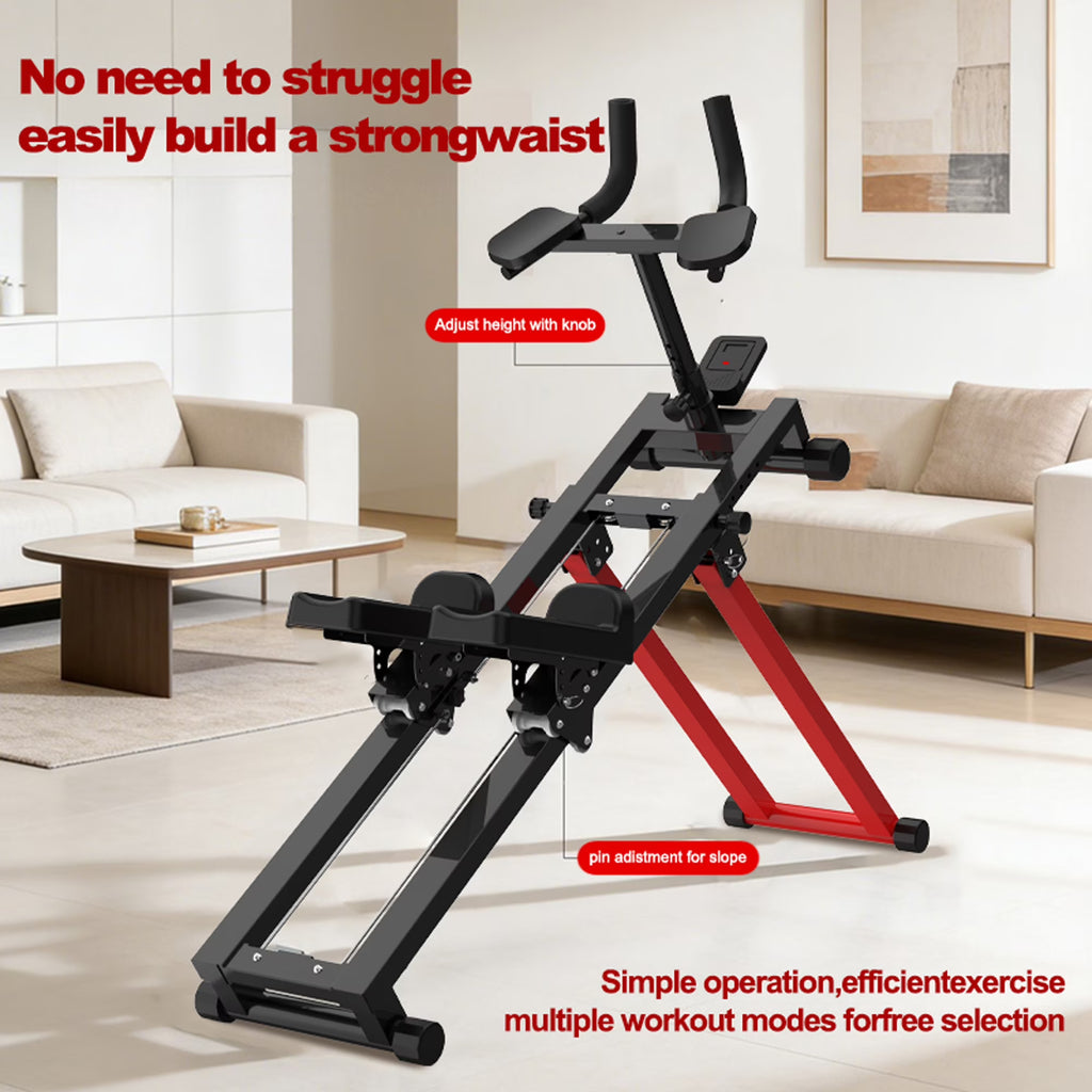 Kdymod 3-in-1 Spine Twist Stretcher & Stair Stepper & Waist Trainer, Adjustable Back Stretcher Machine for Lower Back Exercise, Core Activation & Full-Body Home Workout, Black
