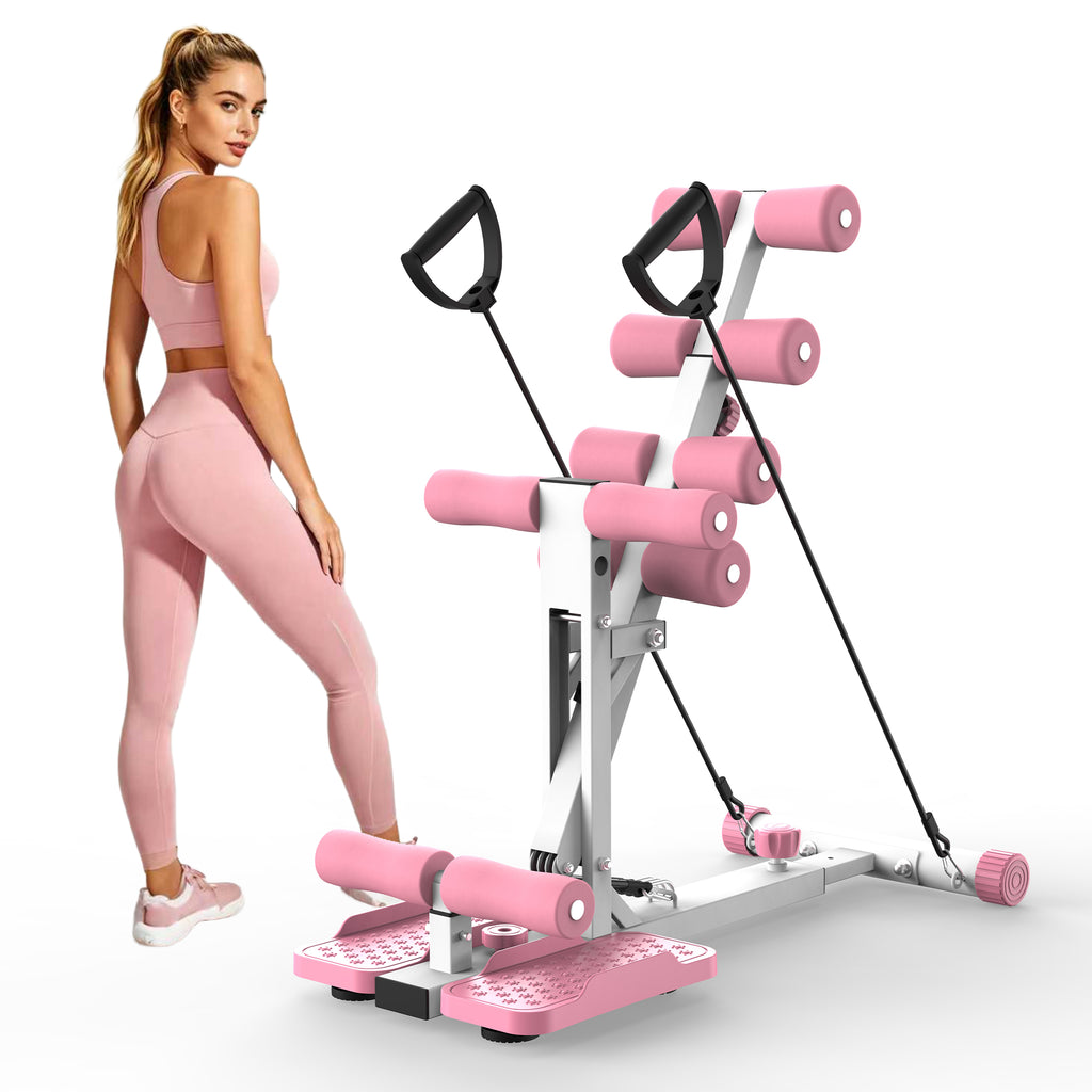 Kdymod Deep Squat Machine, Adjustable Squat Machine for Women with Resistance Bands ，Glute Machine Assist Trainer for Core & Legs Workout Ideal for Home Gym, Apartment & Office