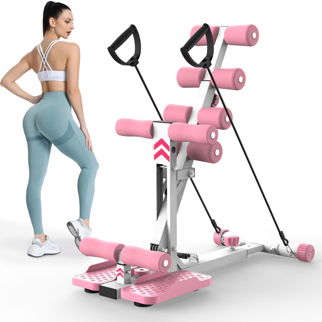 Kdymod Deep Squat Machine, Adjustable Squat Machine for Women with Resistance Bands ，Glute Machine Assist Trainer for Core & Legs Workout Ideal for Home Gym, Apartment & Office