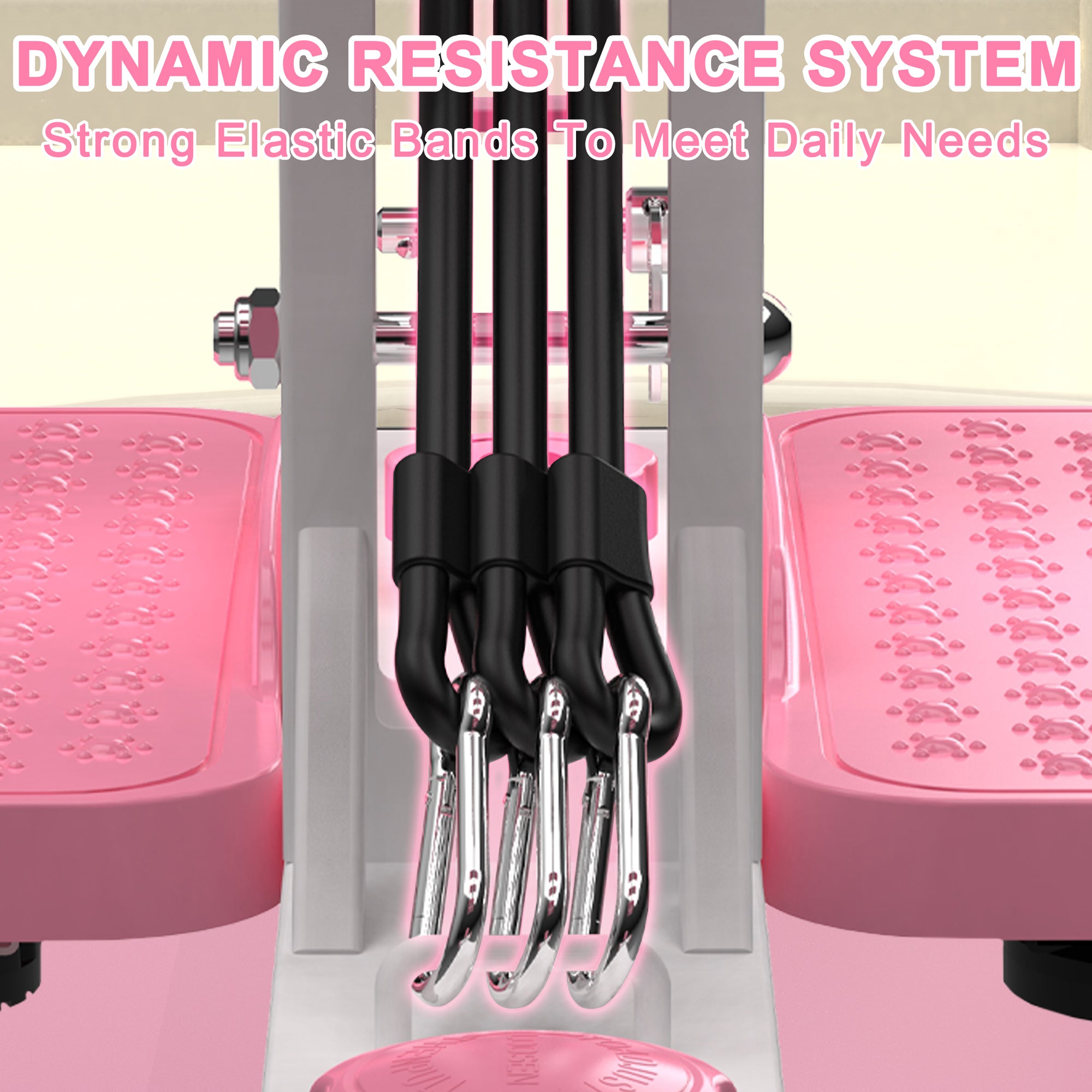 Kdymod Deep Squat Machine, Adjustable Squat Machine for Women with Resistance Bands ，Glute Machine Assist Trainer for Core & Legs Workout Ideal for Home Gym, Apartment & Office