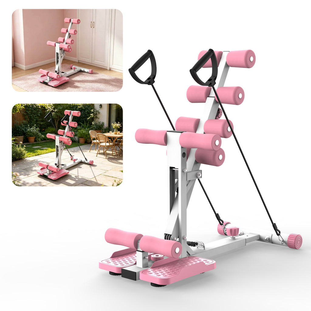 Kdymod Deep Squat Machine, Adjustable Squat Machine for Women with Resistance Bands ，Glute Machine Assist Trainer for Core & Legs Workout Ideal for Home Gym, Apartment & Office